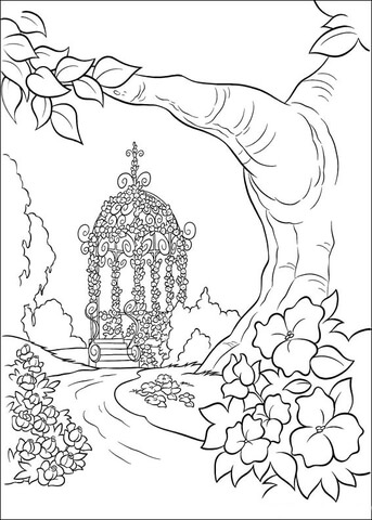 The Wedding Capel  Coloring Page